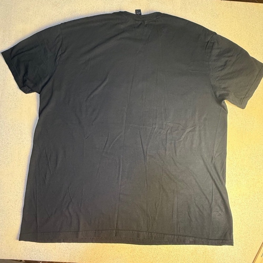 I Hate Kansas City Graphic T-Shirt Mens Black Short Sleeve Crewneck Tee XL - Picture 4 of 4
